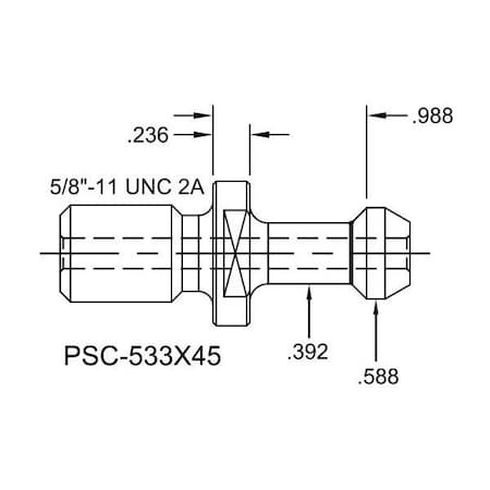 Tj Davies Co Coolant Through Retention Knob PSC-533X45